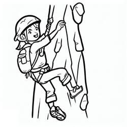 ぬりえページ: クライミング (スポーツ) #191207 - 無料の印刷可能なぬりえページ