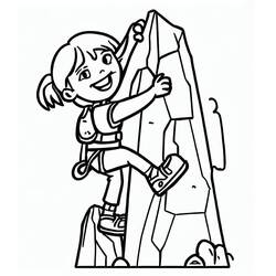 ぬりえページ: クライミング (スポーツ) #191208 - 無料の印刷可能なぬりえページ
