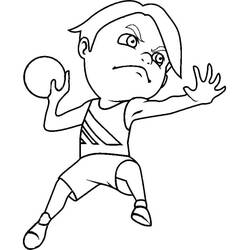 ぬりえページ: ハンドボール (スポーツ) #210818 - 無料の印刷可能なぬりえページ