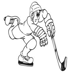 ぬりえページ: ホッケー (スポーツ) #192403 - 無料の印刷可能なぬりえページ