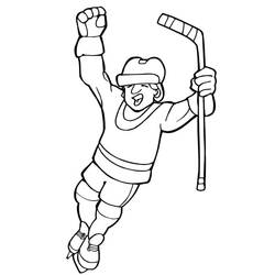 ぬりえページ: ホッケー (スポーツ) #192410 - 無料の印刷可能なぬりえページ