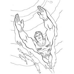 ぬりえページ: アクアマン (スーパーヒーローとスーパーヴィラン) #184396 - 無料の印刷可能なぬりえページ
