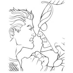 ぬりえページ: アクアマン (スーパーヒーローとスーパーヴィラン) #85025 - 無料の印刷可能なぬりえページ