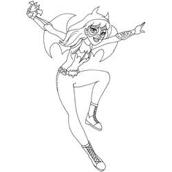ぬりえページ: バットガール (スーパーヒーローとスーパーヴィラン) #205827 - 無料の印刷可能なぬりえページ