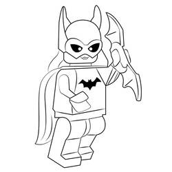 ぬりえページ: バットガール (スーパーヒーローとスーパーヴィラン) #205840 - 無料の印刷可能なぬりえページ