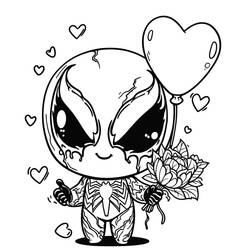 ぬりえページ: カーネイジ (スーパーヒーローとスーパーヴィラン) #209386 - 無料の印刷可能なぬりえページ