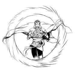 ぬりえページ: ドクター・ストレンジ (スーパーヒーローとスーパーヴィラン) #211425 - 無料の印刷可能なぬりえページ