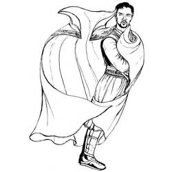 ぬりえページ: ドクター・ストレンジ (スーパーヒーローとスーパーヴィラン) #211431 - 無料の印刷可能なぬりえページ