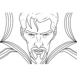 ぬりえページ: ドクター・ストレンジ (スーパーヒーローとスーパーヴィラン) #211438 - 無料の印刷可能なぬりえページ