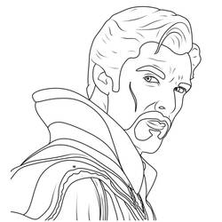 ぬりえページ: ドクター・ストレンジ (スーパーヒーローとスーパーヴィラン) #211440 - 無料の印刷可能なぬりえページ