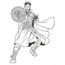 ぬりえページ: ドクター・ストレンジ (スーパーヒーローとスーパーヴィラン) #211446 - 無料の印刷可能なぬりえページ