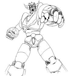 ぬりえページ: グレンダイザー (スーパーヒーローとスーパーヴィラン) #77228 - 無料の印刷可能なぬりえページ