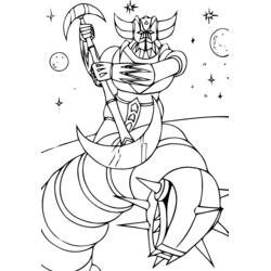 ぬりえページ: グレンダイザー (スーパーヒーローとスーパーヴィラン) #77232 - 無料の印刷可能なぬりえページ