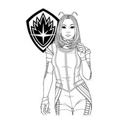 ぬりえページ: ガーディアンズ・オブ・ギャラクシー (スーパーヒーローとスーパーヴィラン) #211183 - 無料の印刷可能なぬりえページ