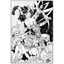 ぬりえページ: ガーディアンズ・オブ・ギャラクシー (スーパーヒーローとスーパーヴィラン) #82439 - 無料の印刷可能なぬりえページ