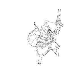 ぬりえページ: ガーディアンズ・オブ・ギャラクシー (スーパーヒーローとスーパーヴィラン) #82502 - 無料の印刷可能なぬりえページ