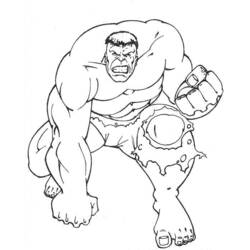 ぬりえページ: ハルク (スーパーヒーローとスーパーヴィラン) #79012 - 無料の印刷可能なぬりえページ