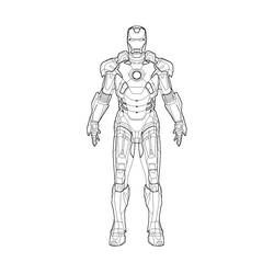 ぬりえページ: アイアンマン (スーパーヒーローとスーパーヴィラン) #80529 - 無料の印刷可能なぬりえページ