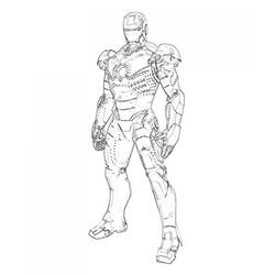 ぬりえページ: アイアンマン (スーパーヒーローとスーパーヴィラン) #80530 - 無料の印刷可能なぬりえページ