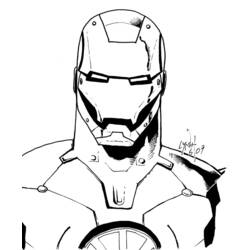 ぬりえページ: アイアンマン (スーパーヒーローとスーパーヴィラン) #80551 - 無料の印刷可能なぬりえページ