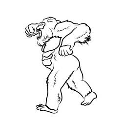 ぬりえページ: King Kong (スーパーヒーローとスーパーヴィラン) #203372 - 無料の印刷可能なぬりえページ