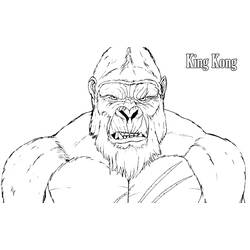 ぬりえページ: King Kong (スーパーヒーローとスーパーヴィラン) #203377 - 無料の印刷可能なぬりえページ