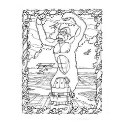 ぬりえページ: King Kong (スーパーヒーローとスーパーヴィラン) #203386 - 無料の印刷可能なぬりえページ