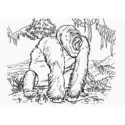 ぬりえページ: King Kong (スーパーヒーローとスーパーヴィラン) #79189 - 無料の印刷可能なぬりえページ