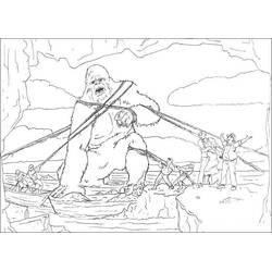 ぬりえページ: King Kong (スーパーヒーローとスーパーヴィラン) #79191 - 無料の印刷可能なぬりえページ