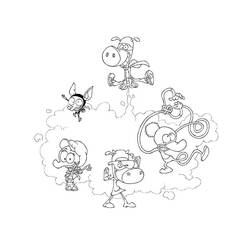 ぬりえページ: MiniAvengers (スーパーヒーローとスーパーヴィラン) #45826 - 無料の印刷可能なぬりえページ