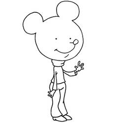 ぬりえページ: MiniAvengers (スーパーヒーローとスーパーヴィラン) #45831 - 無料の印刷可能なぬりえページ