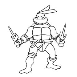 ぬりえページ: Ninja Turtles (スーパーヒーローとスーパーヴィラン) #75417 - 無料の印刷可能なぬりえページ
