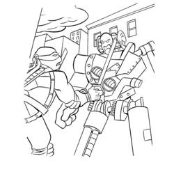 ぬりえページ: Ninja Turtles (スーパーヒーローとスーパーヴィラン) #75564 - 無料の印刷可能なぬりえページ