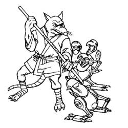 ぬりえページ: Ninja Turtles (スーパーヒーローとスーパーヴィラン) #75634 - 無料の印刷可能なぬりえページ