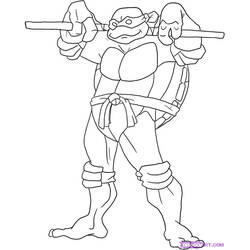 ぬりえページ: Ninja Turtles (スーパーヒーローとスーパーヴィラン) #75680 - 無料の印刷可能なぬりえページ
