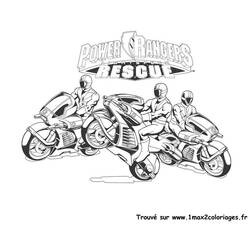ぬりえページ: パワーレンジャー (スーパーヒーローとスーパーヴィラン) #49960 - 無料の印刷可能なぬりえページ