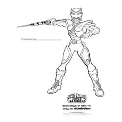 ぬりえページ: パワーレンジャー (スーパーヒーローとスーパーヴィラン) #50002 - 無料の印刷可能なぬりえページ