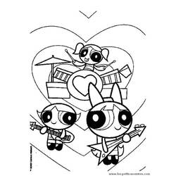 ぬりえページ: パワーパフガールズ (スーパーヒーローとスーパーヴィラン) #39440 - 無料の印刷可能なぬりえページ