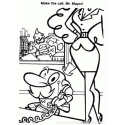 ぬりえページ: パワーパフガールズ (スーパーヒーローとスーパーヴィラン) #39479 - 無料の印刷可能なぬりえページ