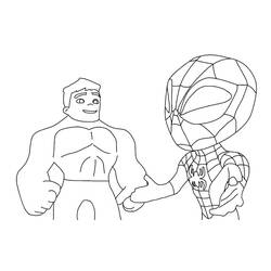 ぬりえページ: SpideyとHis Amazing Friends (スーパーヒーローとスーパーヴィラン) #211261 - 無料の印刷可能なぬりえページ