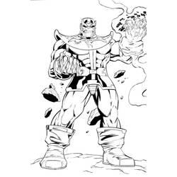 ぬりえページ: サノス (スーパーヒーローとスーパーヴィラン) #206560 - 無料の印刷可能なぬりえページ