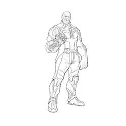 ぬりえページ: サノス (スーパーヒーローとスーパーヴィラン) #206561 - 無料の印刷可能なぬりえページ