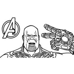 ぬりえページ: サノス (スーパーヒーローとスーパーヴィラン) #206582 - 無料の印刷可能なぬりえページ