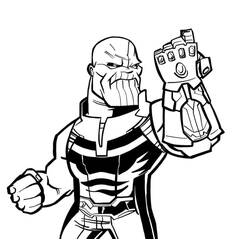 ぬりえページ: サノス (スーパーヒーローとスーパーヴィラン) #206592 - 無料の印刷可能なぬりえページ