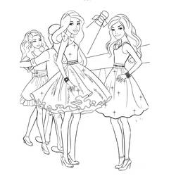ぬりえページ: バービー (おもちゃとゲーム) #27539 - 無料の印刷可能なぬりえページ