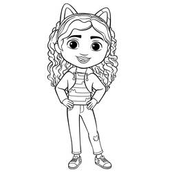 ぬりえページ: ガビーのドールハウス (おもちゃとゲーム) #181034 - 無料の印刷可能なぬりえページ