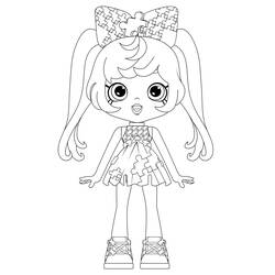 ぬりえページ: Shoppies Dolls (おもちゃとゲーム) #199272 - 無料の印刷可能なぬりえページ