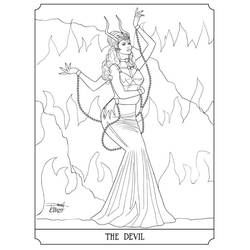 ぬりえページ: タロットカード (おもちゃとゲーム) #219859 - 無料の印刷可能なぬりえページ