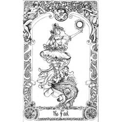 ぬりえページ: タロットカード (おもちゃとゲーム) #219872 - 無料の印刷可能なぬりえページ