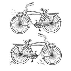 ぬりえページ: 自転車 (交通) #136991 - 無料の印刷可能なぬりえページ